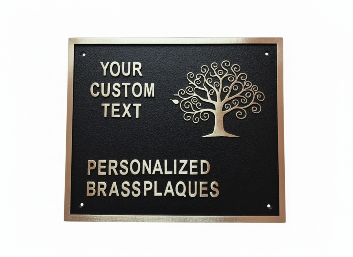 Custom Address Brass Bronze Plaque Sign CABBPS19 - Image 3