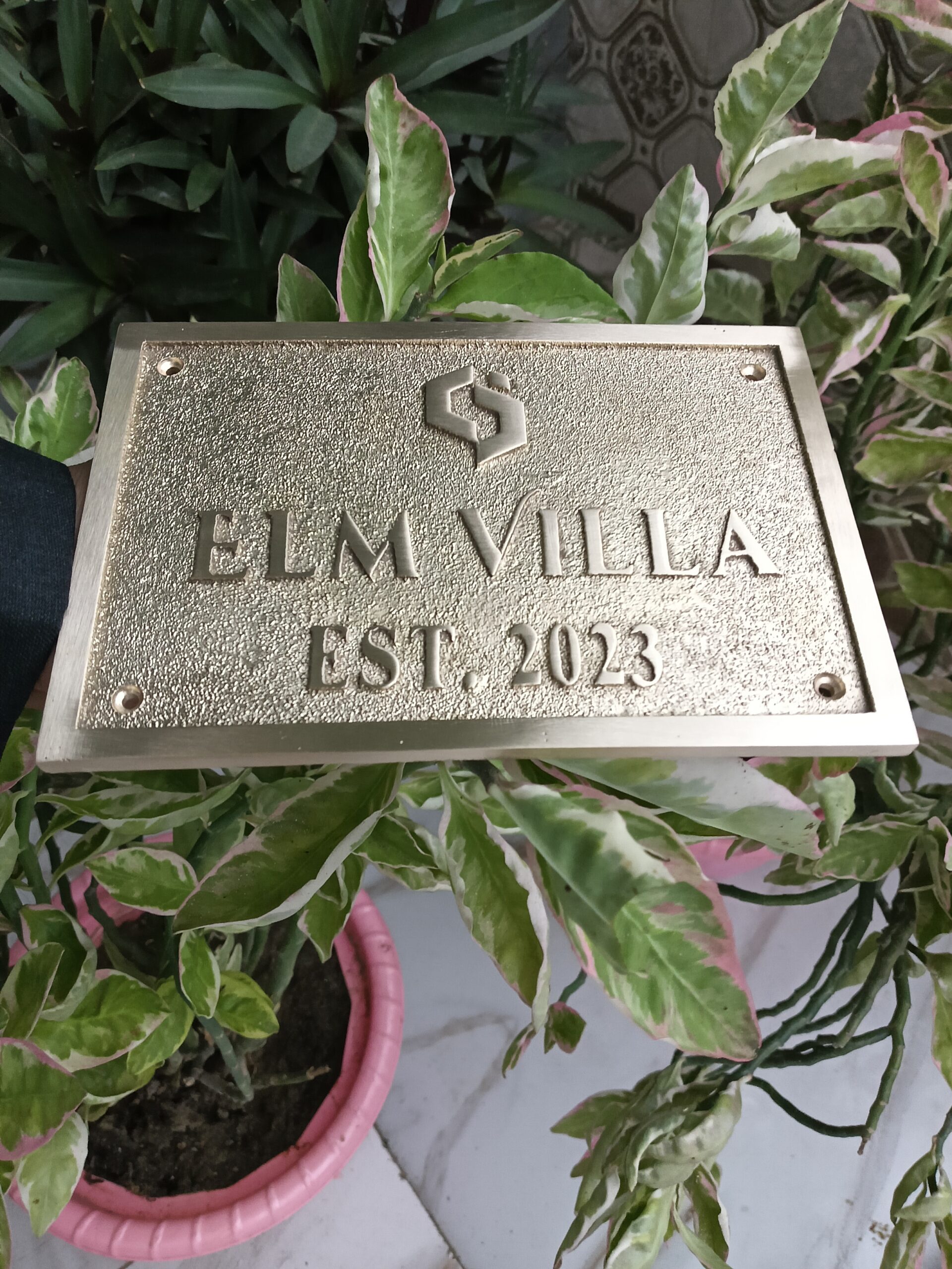 Custom Polished Brass Address Plaque — Heavy Duty Cast Brass Personalized Sign | Outdoor House Number Plate | Business & Office Door Sign - Image 17