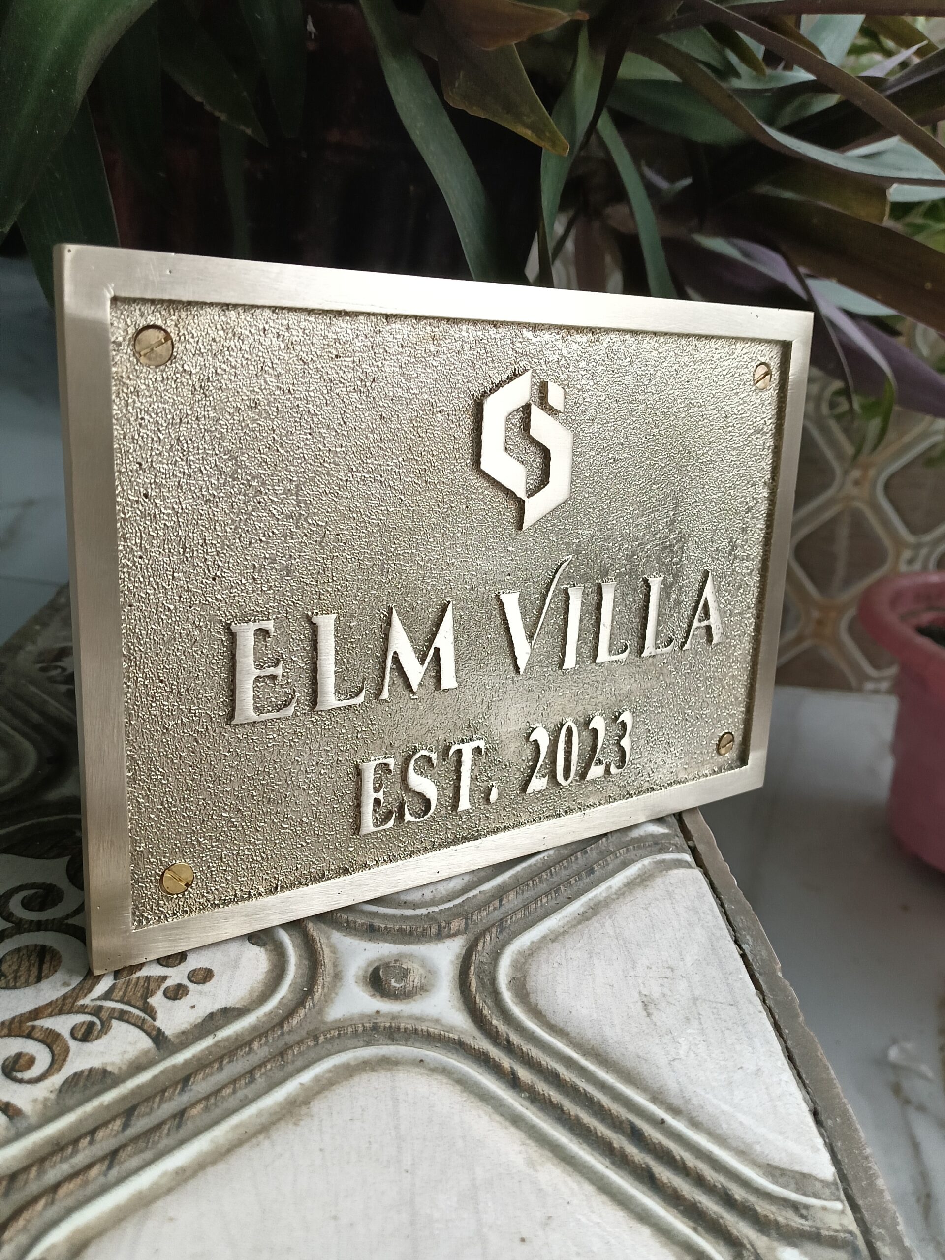 Custom Polished Brass Address Plaque — Heavy Duty Cast Brass Personalized Sign | Outdoor House Number Plate | Business & Office Door Sign - Image 16