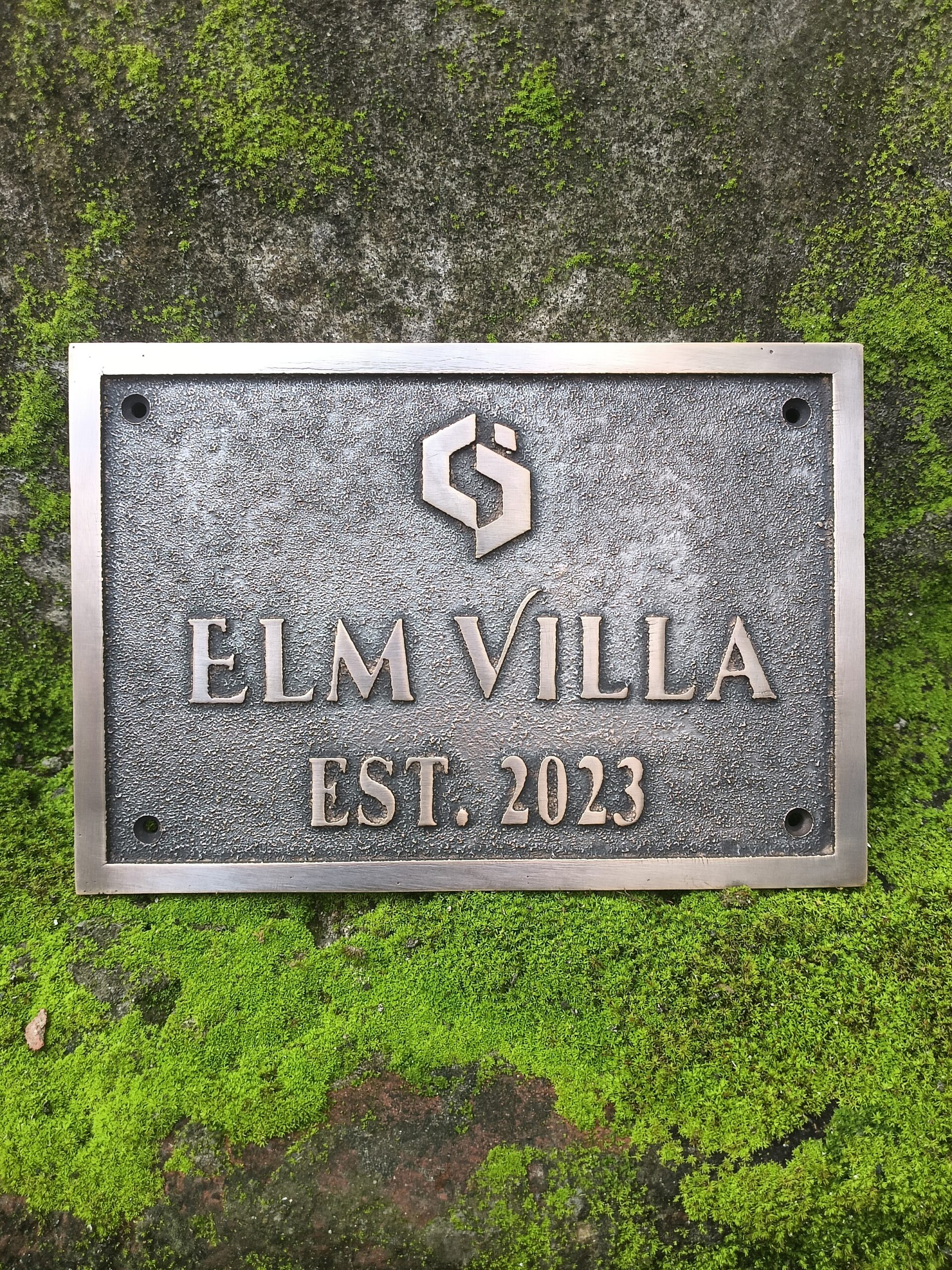 Custom Polished Brass Address Plaque — Heavy Duty Cast Brass Personalized Sign | Outdoor House Number Plate | Business & Office Door Sign - Image 10