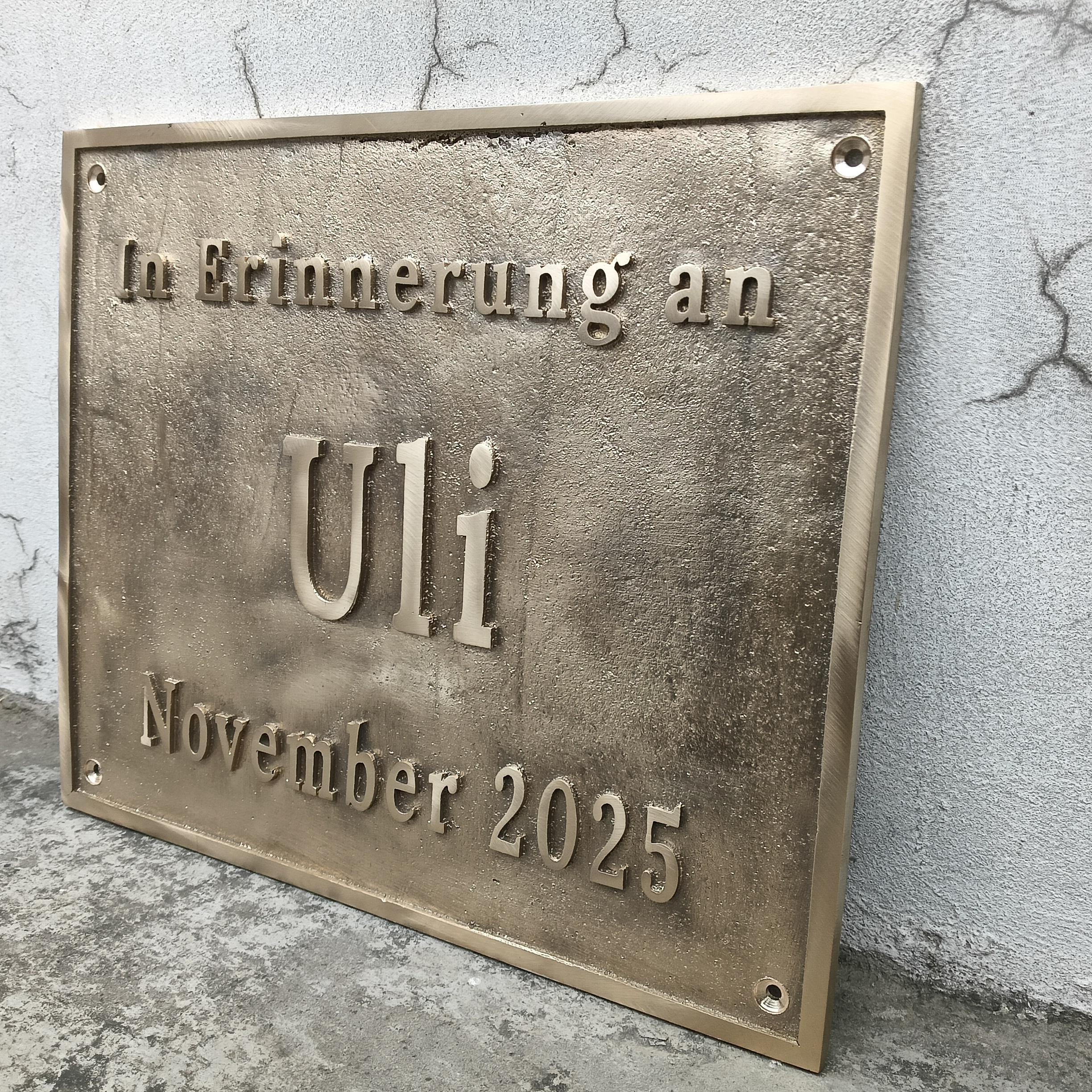 Custom Address Brass Bronze Plaque Number Sign CABBPNS15 - Image 11