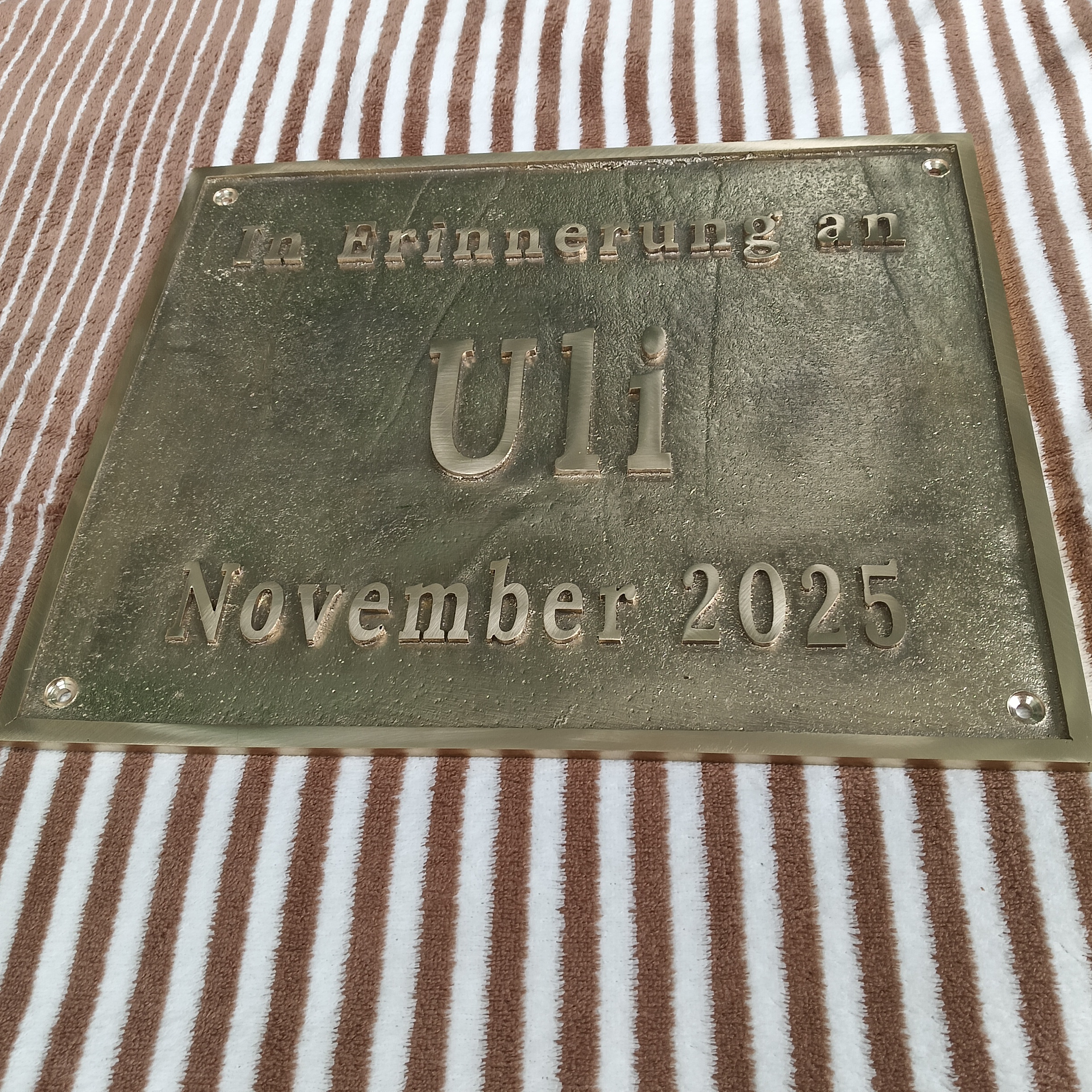 Custom Address Brass Bronze Plaque Number Sign CABBPNS15 - Image 17