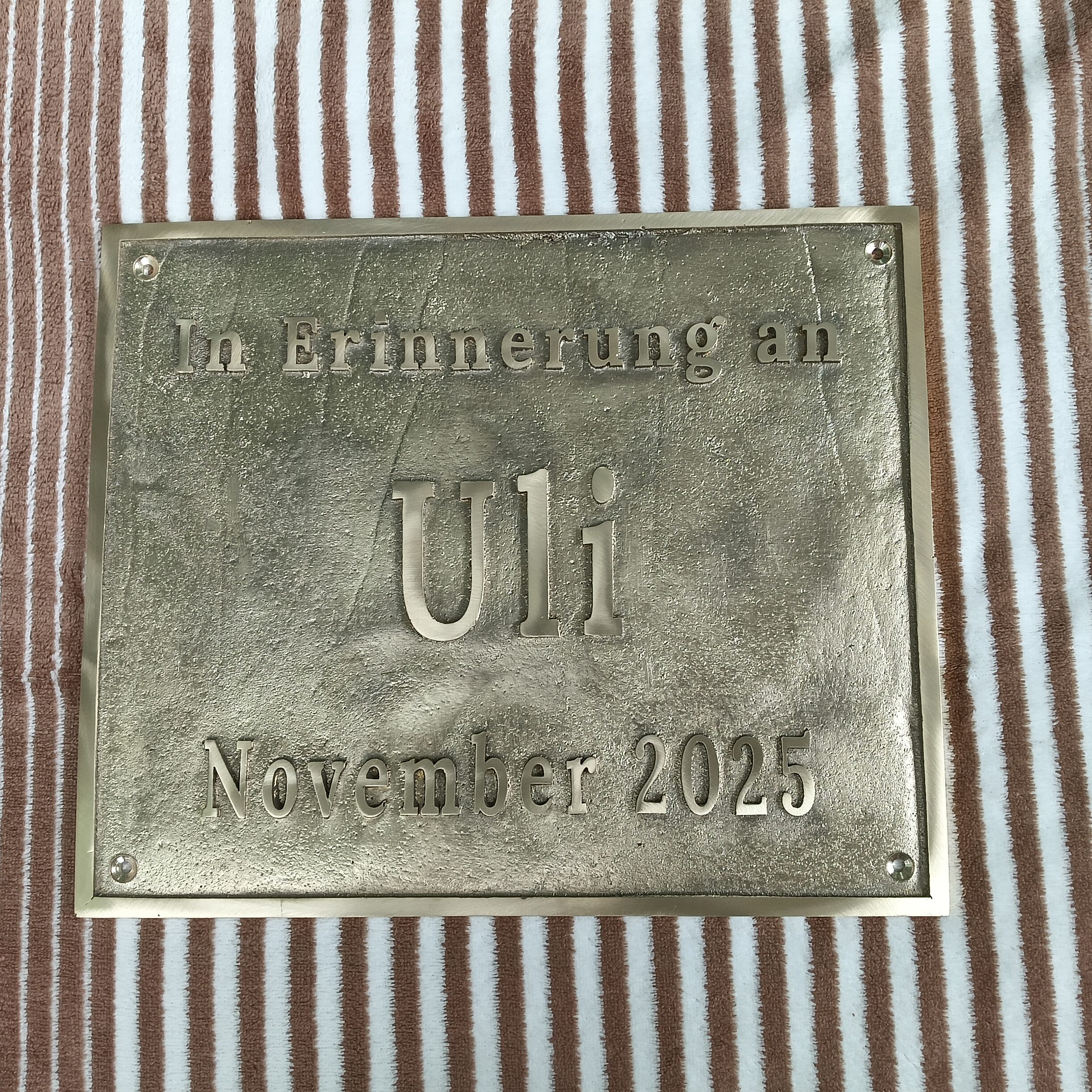 Custom Address Brass Bronze Plaque Number Sign CABBPNS15 - Image 18