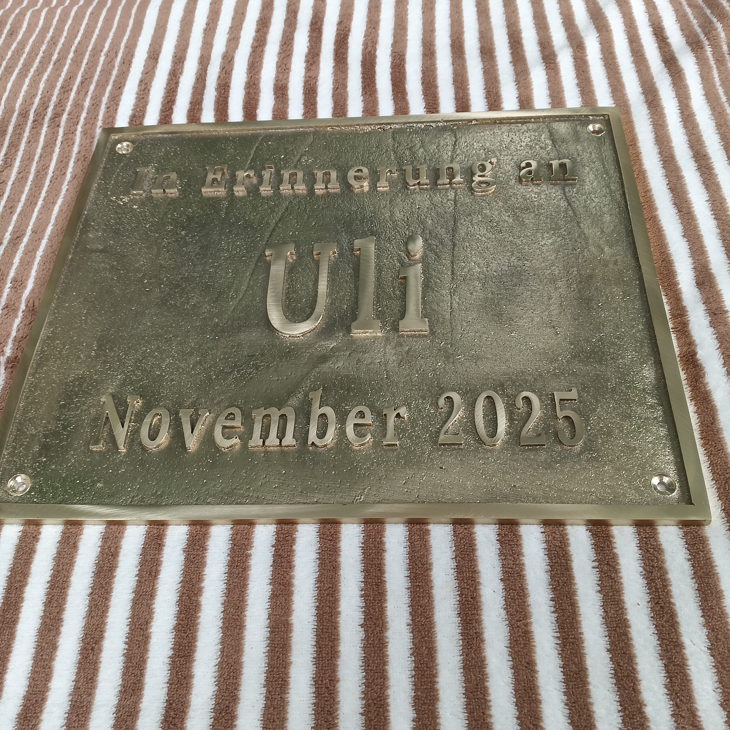 Custom Address Brass Bronze Plaque Number Sign CABBPNS15 - Image 19