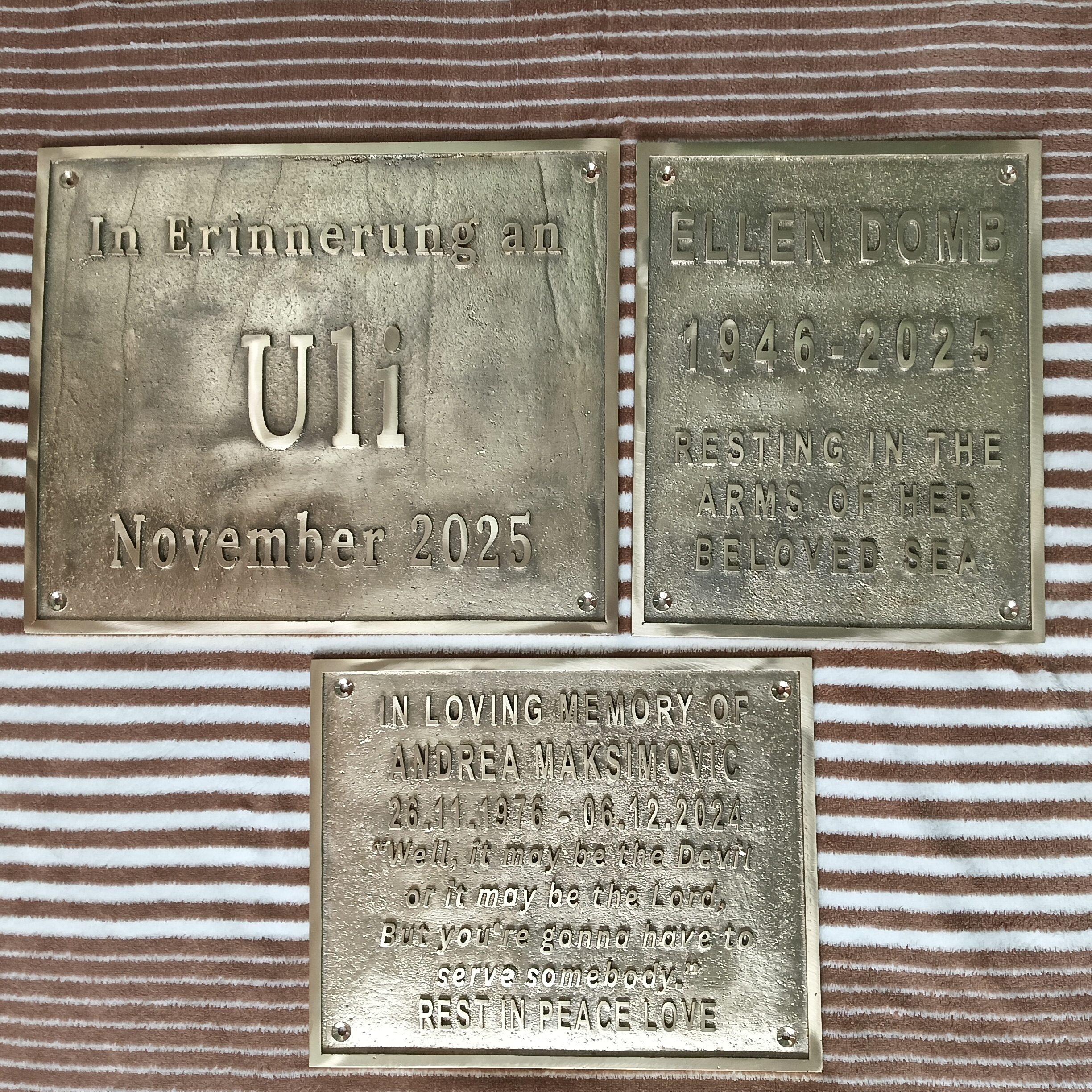 Custom Address Brass Bronze Plaque Number Sign CABBPNS15 - Image 21