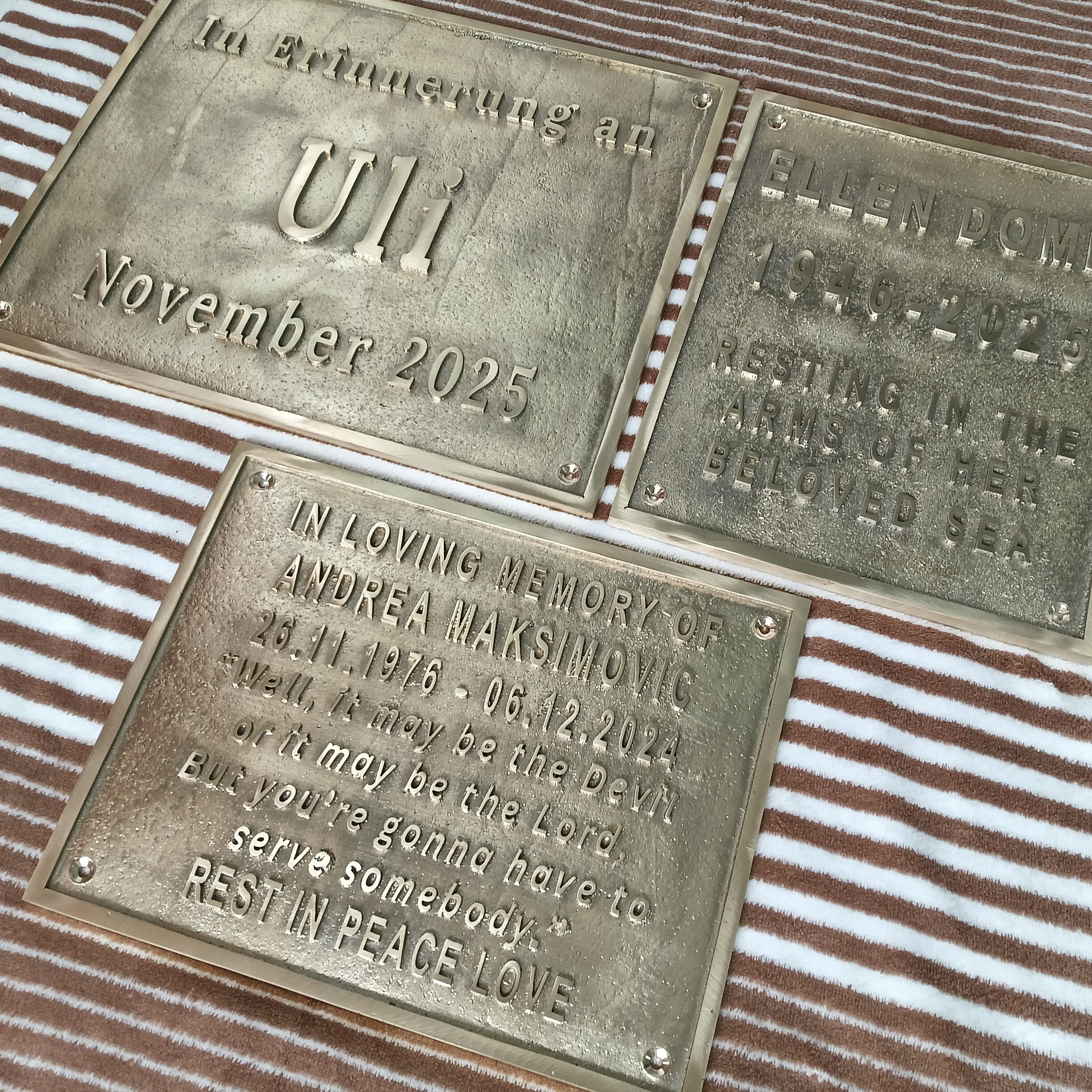 Custom Address Brass Bronze Plaque Number Sign CABBPNS15 - Image 22