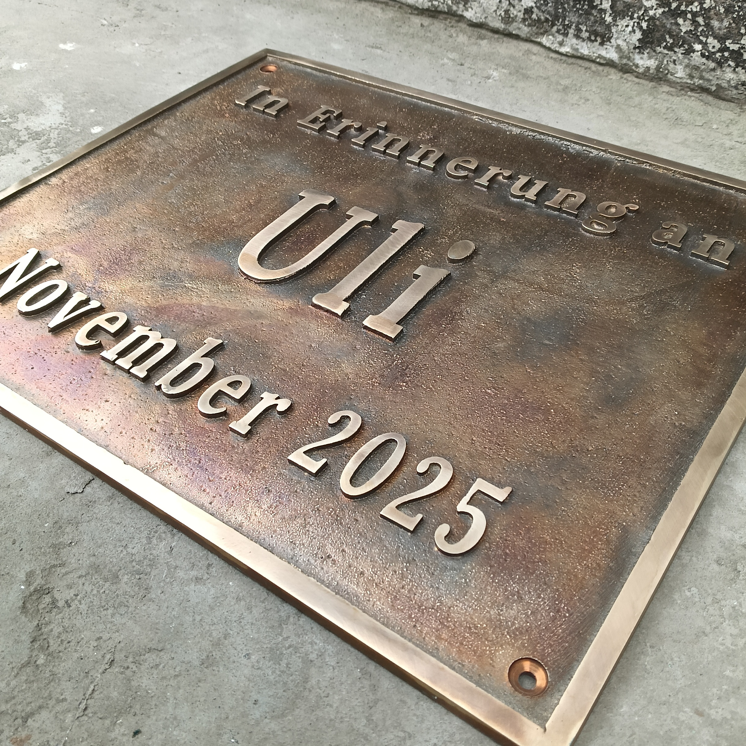 Custom Address Brass Bronze Plaque Number Sign CABBPNS15 - Image 29