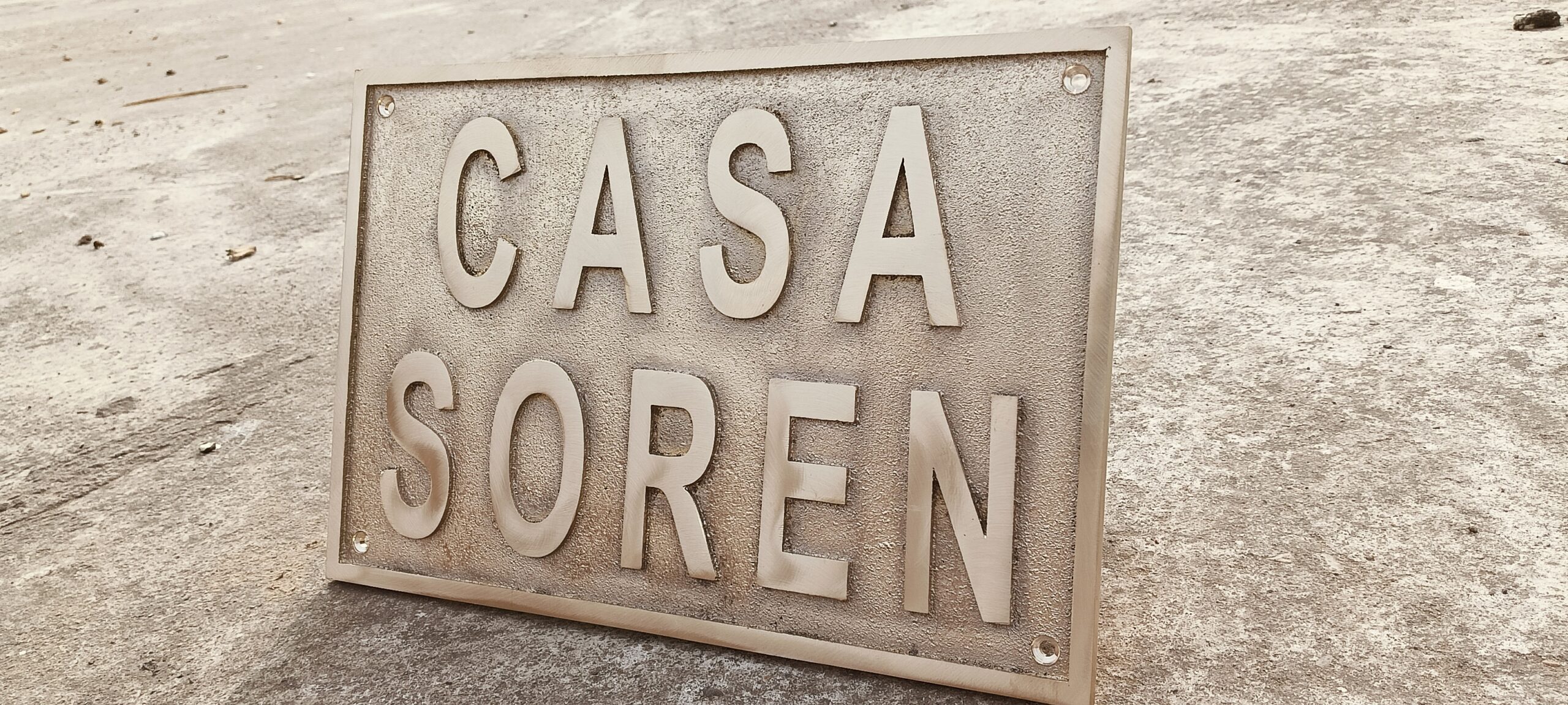 Custom Address Brass Bronze Plaque Number Sign CABBPNS11 - Image 13