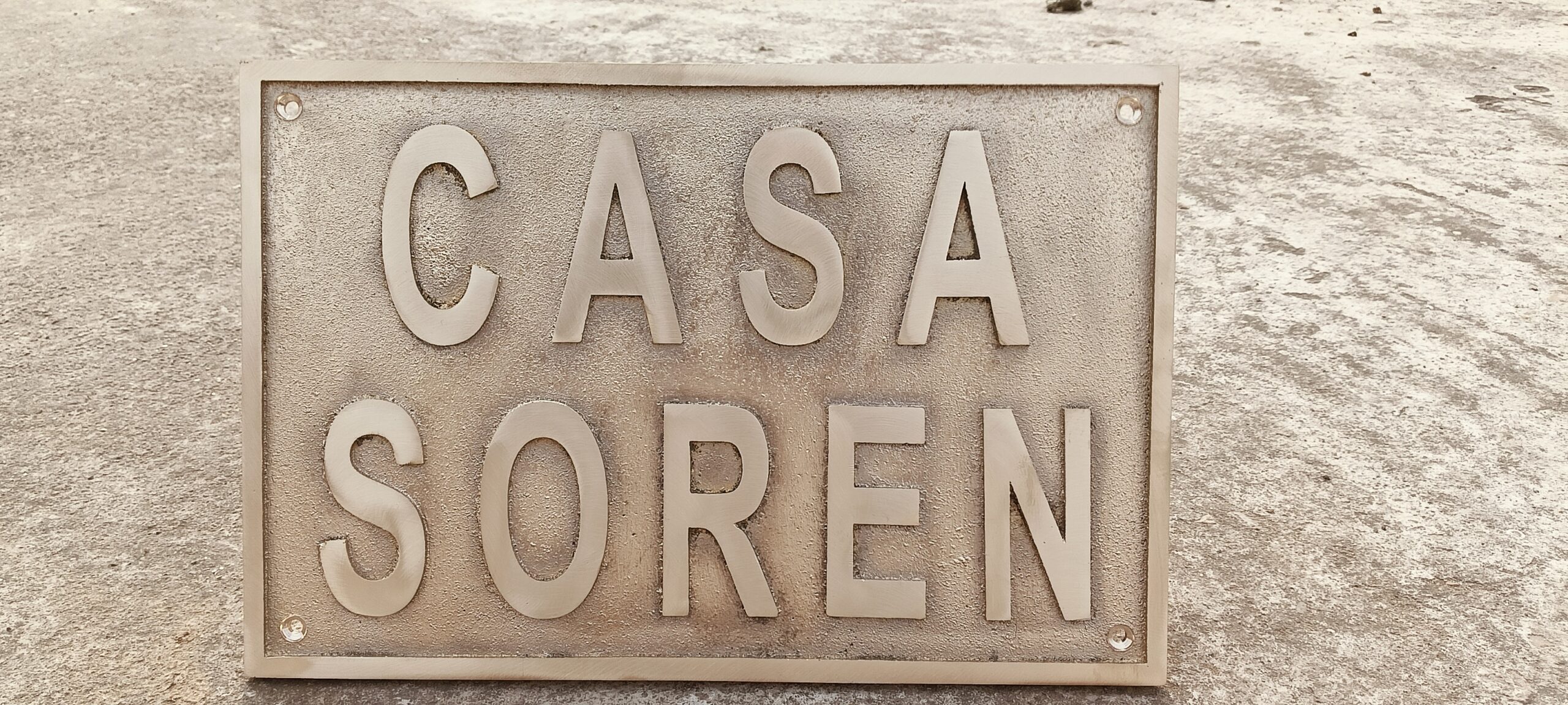 Custom Address Brass Bronze Plaque Number Sign CABBPNS11 - Image 2