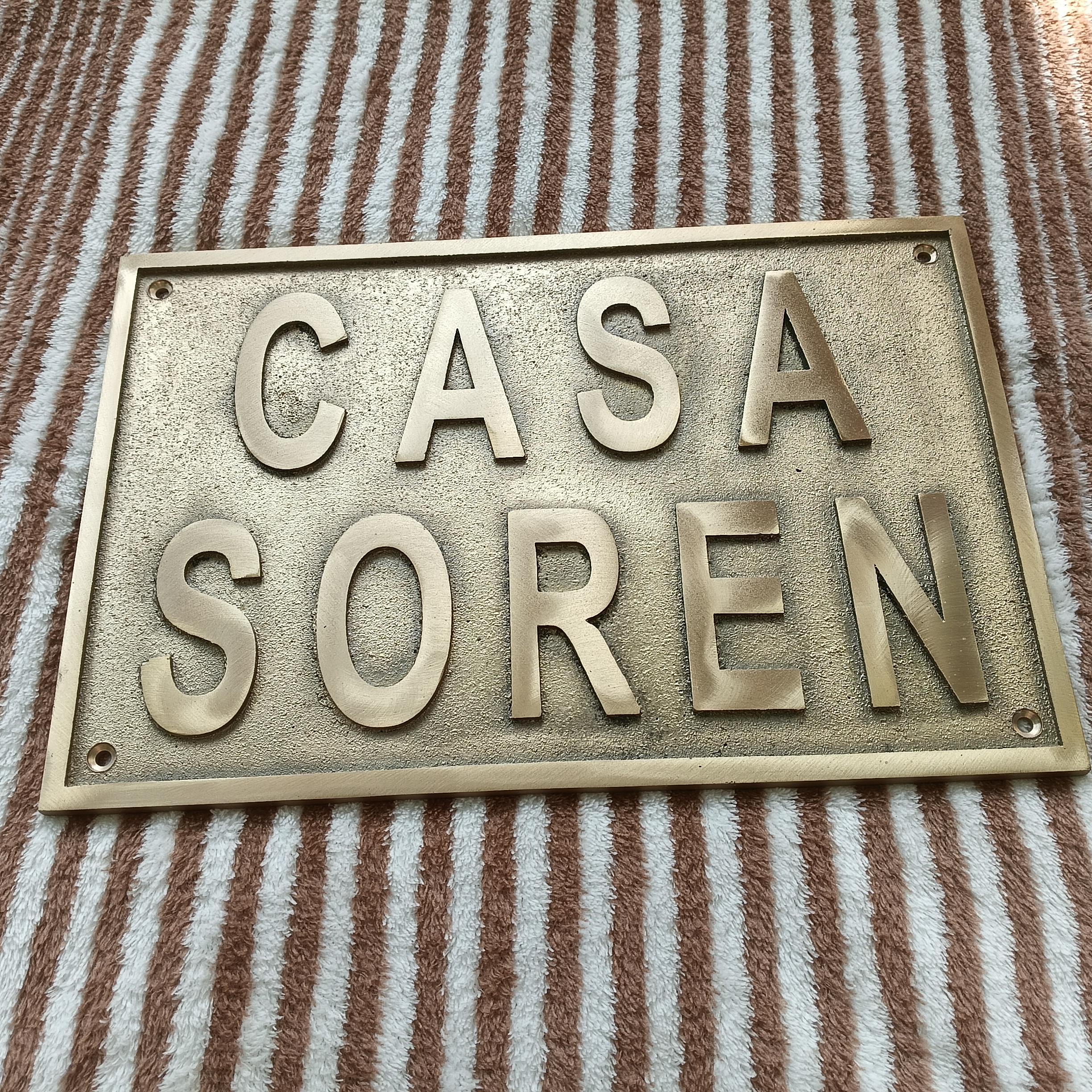 Custom Address Brass Bronze Plaque Number Sign CABBPNS11 - Image 15