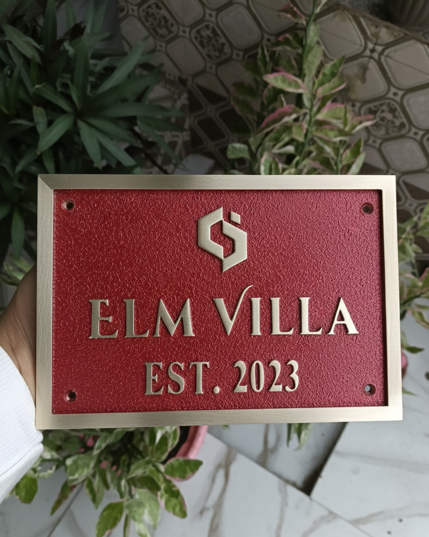 Custom Polished Brass Address Plaque — Heavy Duty Cast Brass Personalized Sign | Outdoor House Number Plate | Business & Office Door Sign - Image 31