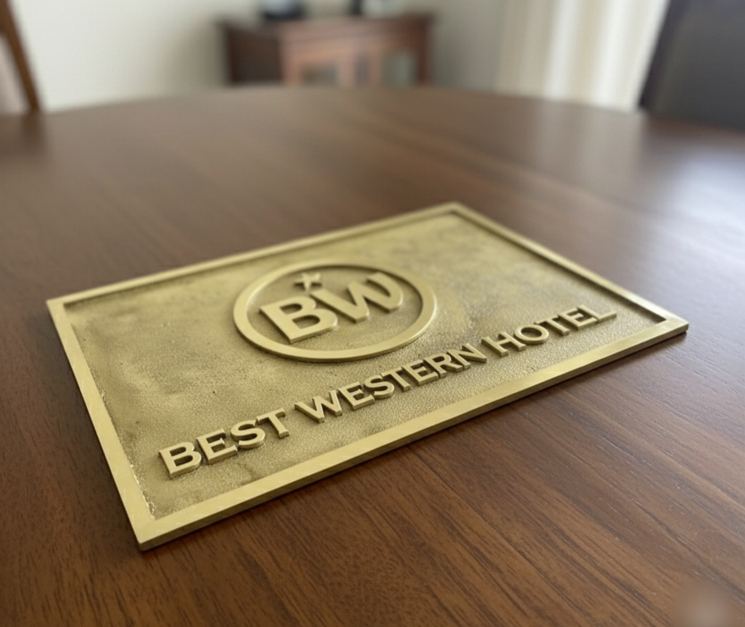 Custom Address Brass Bronze Plaque Number Sign CABBPNS08 - Image 3