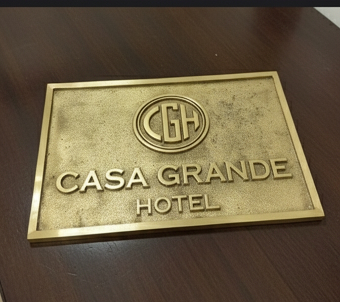 Custom Address Brass Bronze Plaque Number Sign CABBPNS04 - Image 5