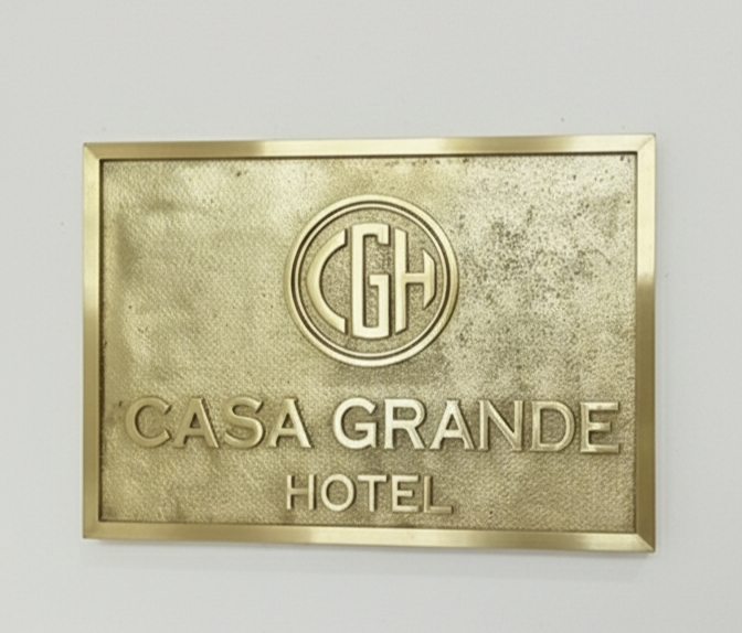 Custom Address Brass Bronze Plaque Number Service Parking Sign CABBPNSPS13 - Image 5