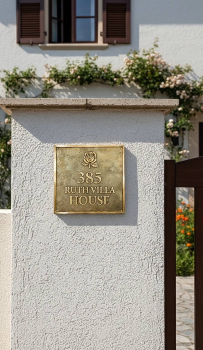 Customized Cast Brass Bronze Plaques — Personalized Black Sign Marker | Vintage Raised-Text Name Plate | Home & Business Gift Plaque - Image 10