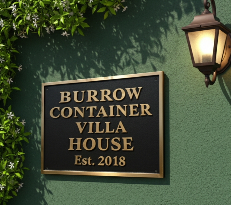 Custom Address Brass Bronze Plaque Number sign CABBPN03 - Image 5