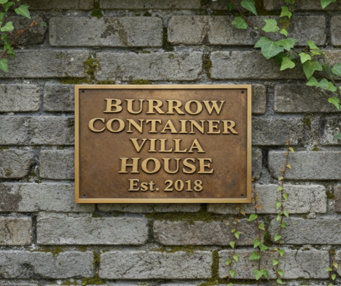 Custom Address Brass Bronze Plaque Number sign CABBPN03 - Image 12