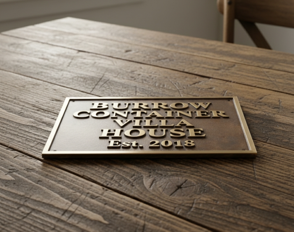 Custom Address Brass Bronze Plaque Number sign CABBPN03 - Image 14