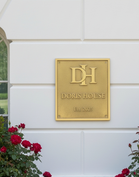 Custom Address Brass Bronze Plaque Number Sign CABBPNS04 - Image 10