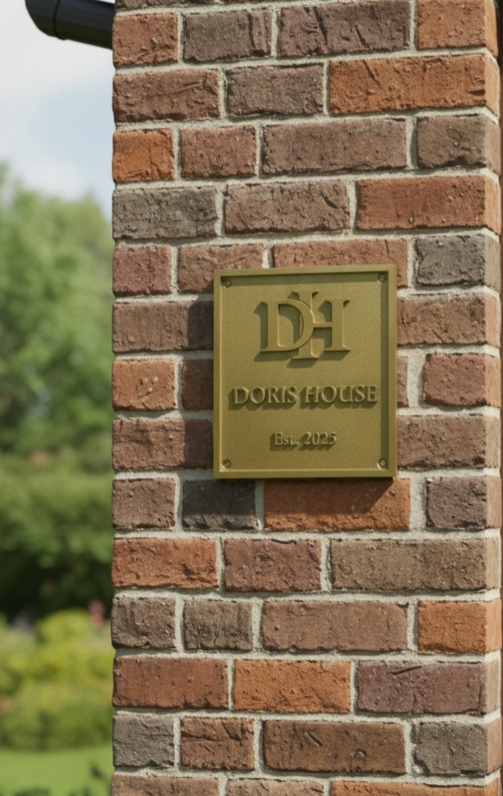 Custom Address Brass Bronze Plaque Number Sign CABBPNS04 - Image 13