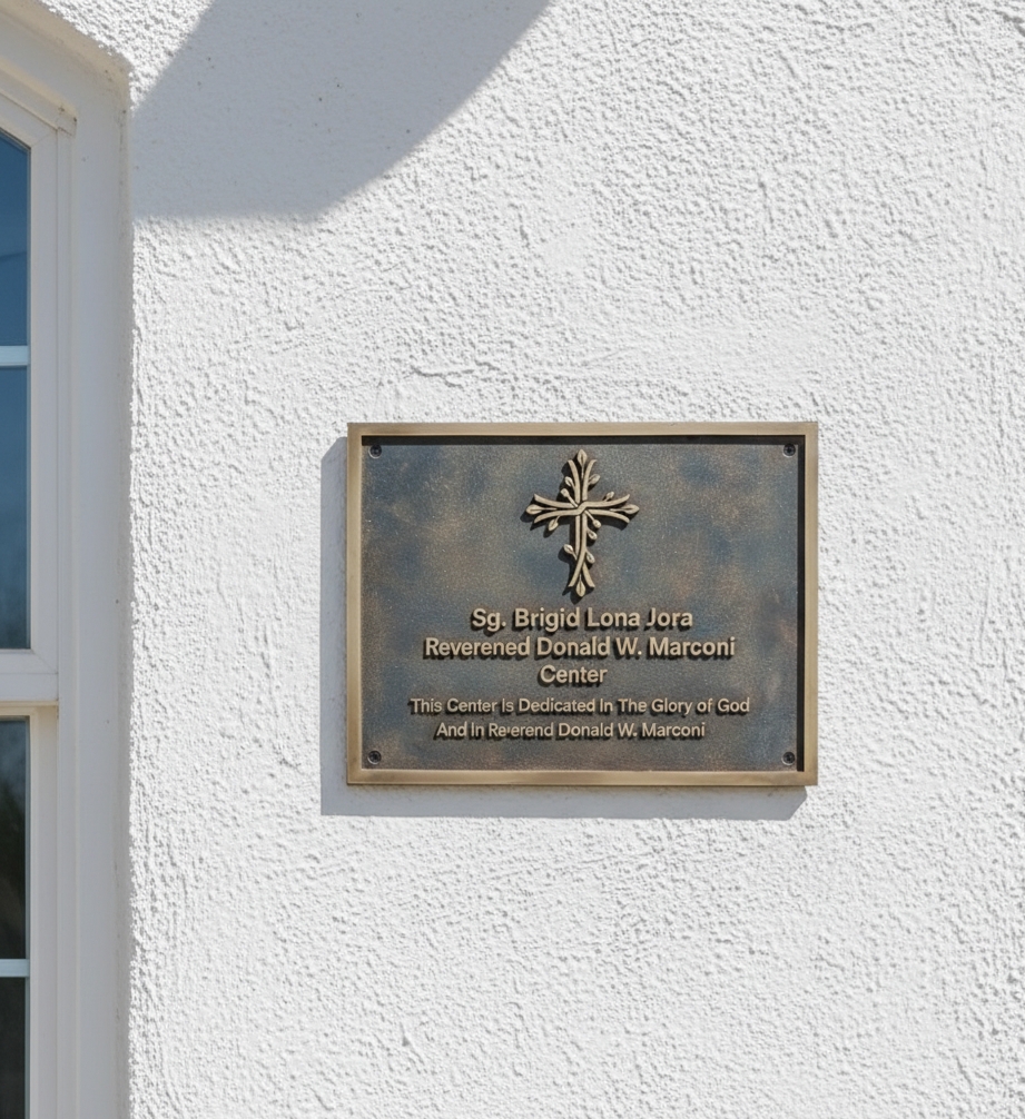 Custom Brass Memorial Plaque โ Personalized In Memory Sign, Engraved Outdoor Wall Plaque, Raised Lettering Tribute for Loved Ones - Image 10