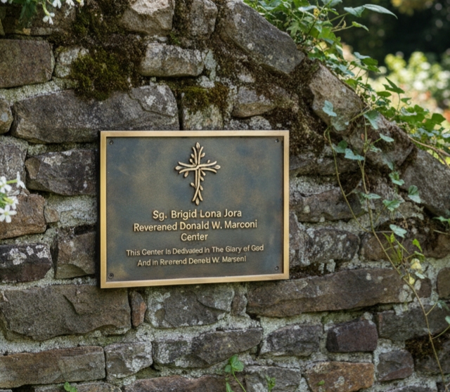Custom Brass Memorial Plaque โ Personalized In Memory Sign, Engraved Outdoor Wall Plaque, Raised Lettering Tribute for Loved Ones - Image 11