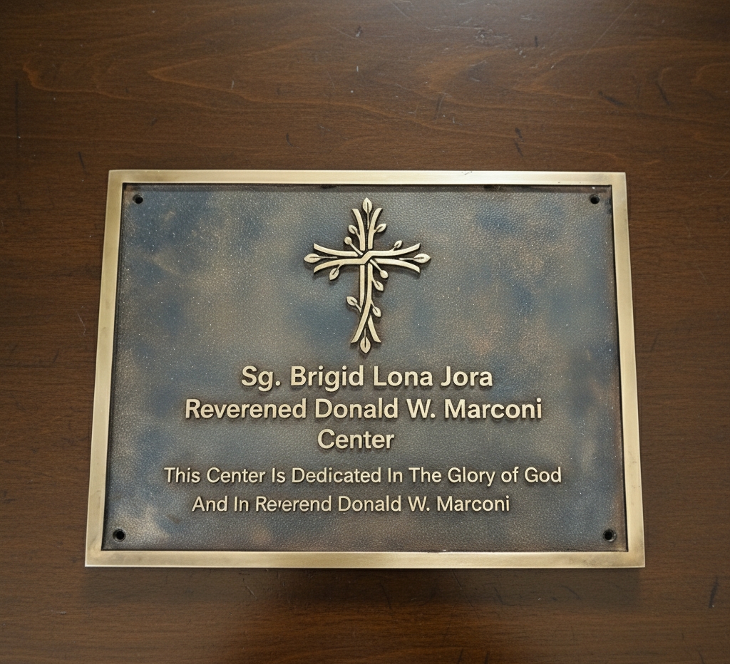 Custom Brass Memorial Plaque โ Personalized In Memory Sign, Engraved Outdoor Wall Plaque, Raised Lettering Tribute for Loved Ones - Image 12