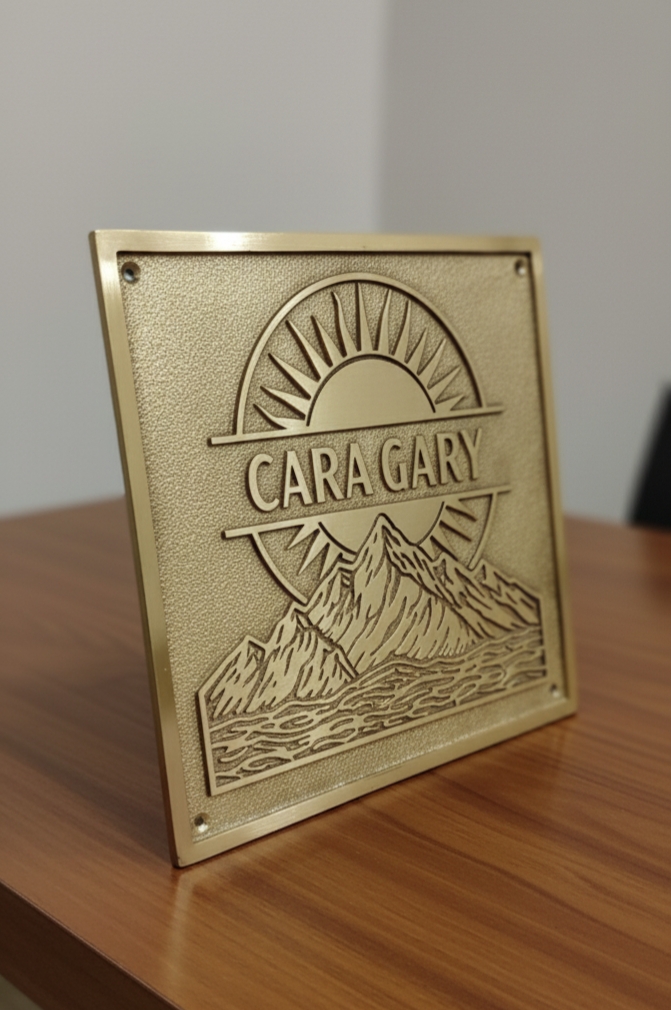 Custom Address Brass Bronze Plaque Number Service Parking Sign CABBPNSPS13 - Image 8