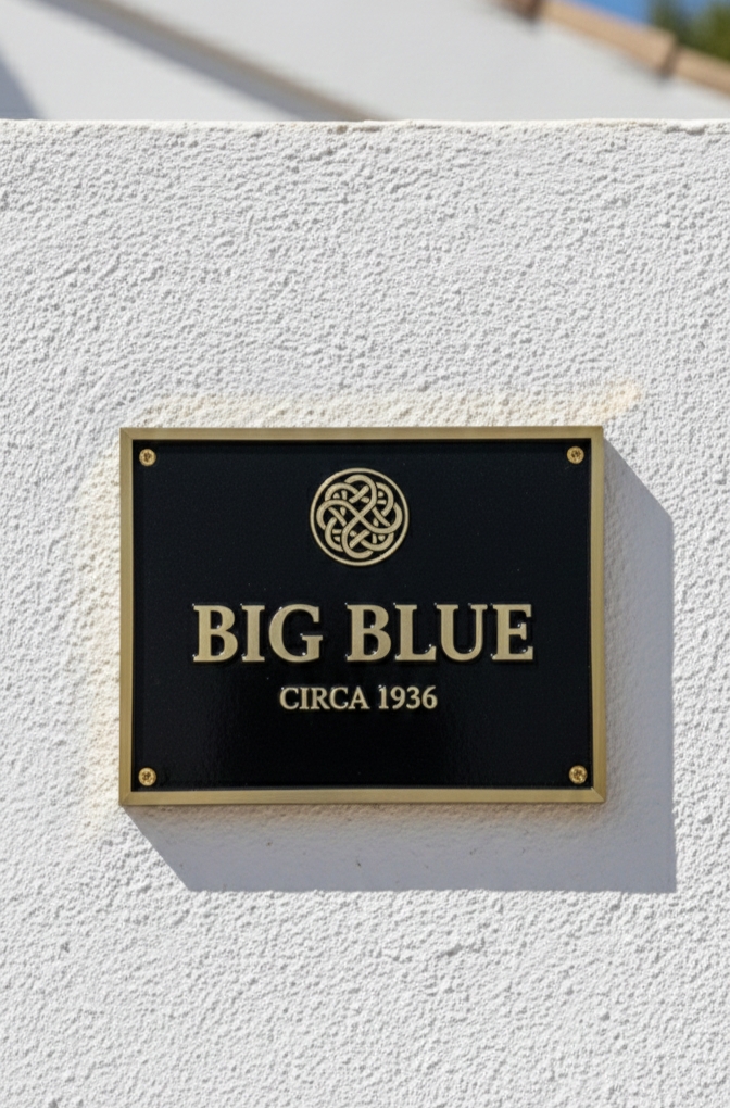 Custom Polished Brass Address Plaque — Heavy Duty Cast Brass Personalized Sign | Outdoor House Number Plate | Business & Office Door Sign - Image 5