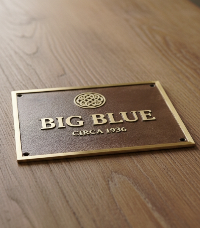 Custom Address Brass Bronze Plaque Number Sign CABBPNS22 - Image 2