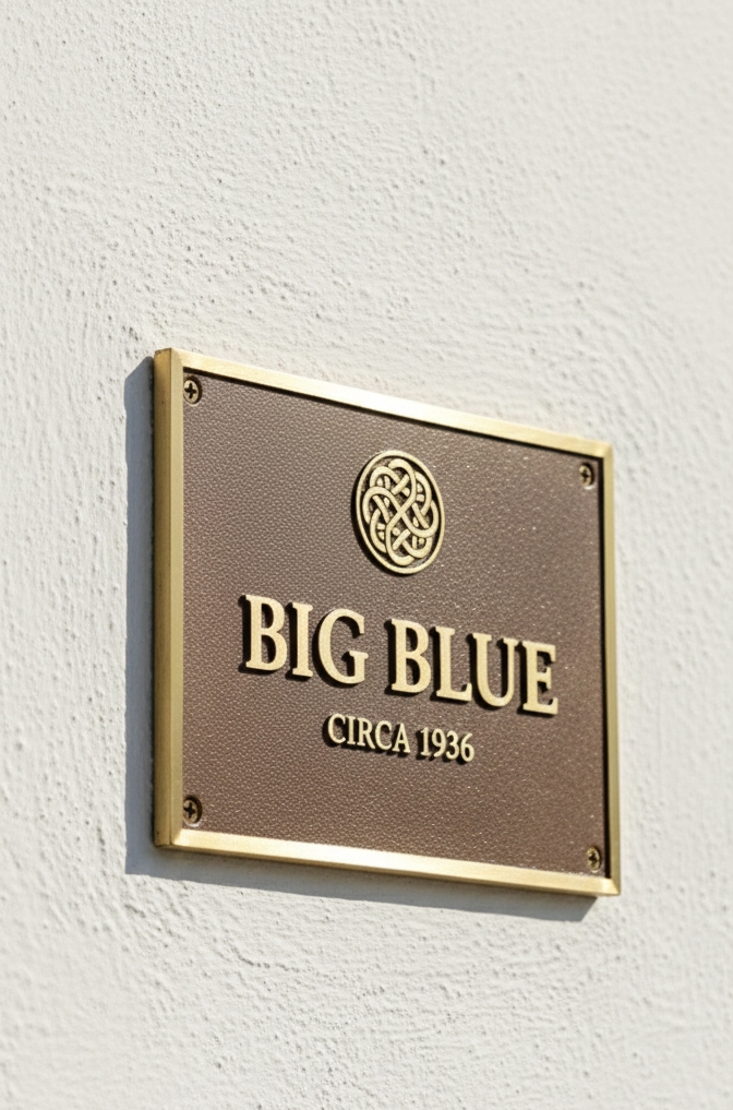 Custom Polished Brass Address Plaque — Heavy Duty Cast Brass Personalized Sign | Outdoor House Number Plate | Business & Office Door Sign - Image 3