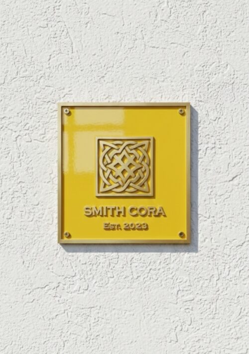 Custom Address Brass Bronze Plaque Number Sign CABBPNS0 36
