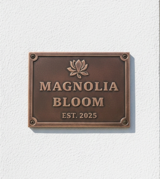 Custom Address Brass Bronze Plaque Number Sign CABBPNS12 - Image 4