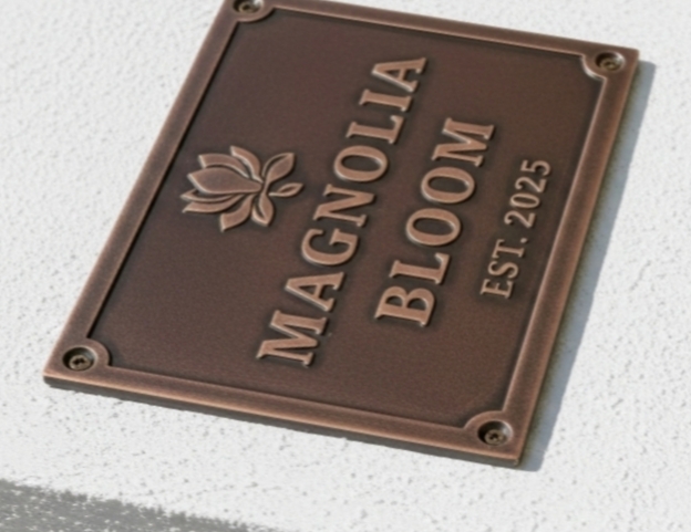 Custom Address Brass Bronze Plaque Number Sign CABBPNS12 - Image 6