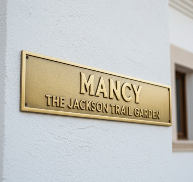 Custom Brass Plaque – Personalized Street Address Sign, Brass House Number Plate, Vintage Home Decor, Old School Address Marker Gift - Image 5