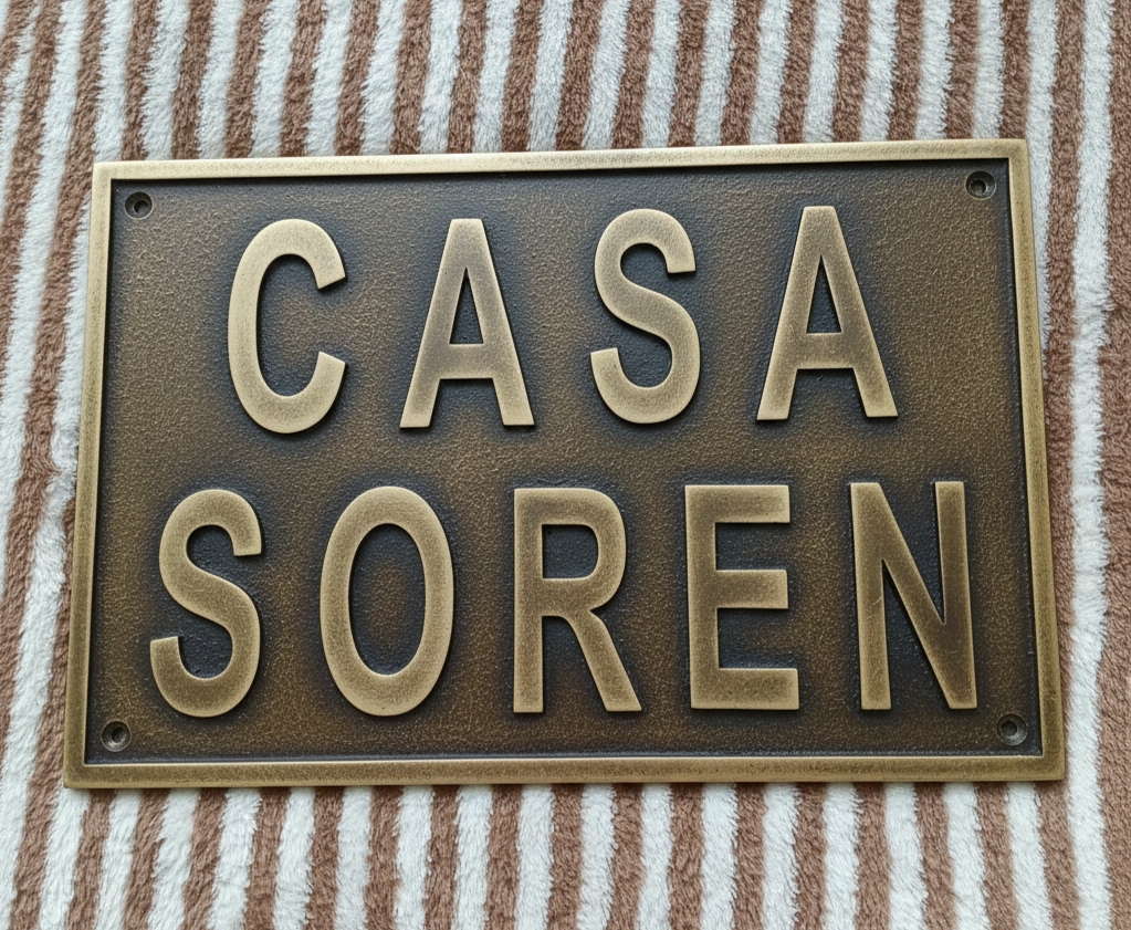 Custom Address Brass Bronze Plaque Number Sign CABBPNS11 - Image 7