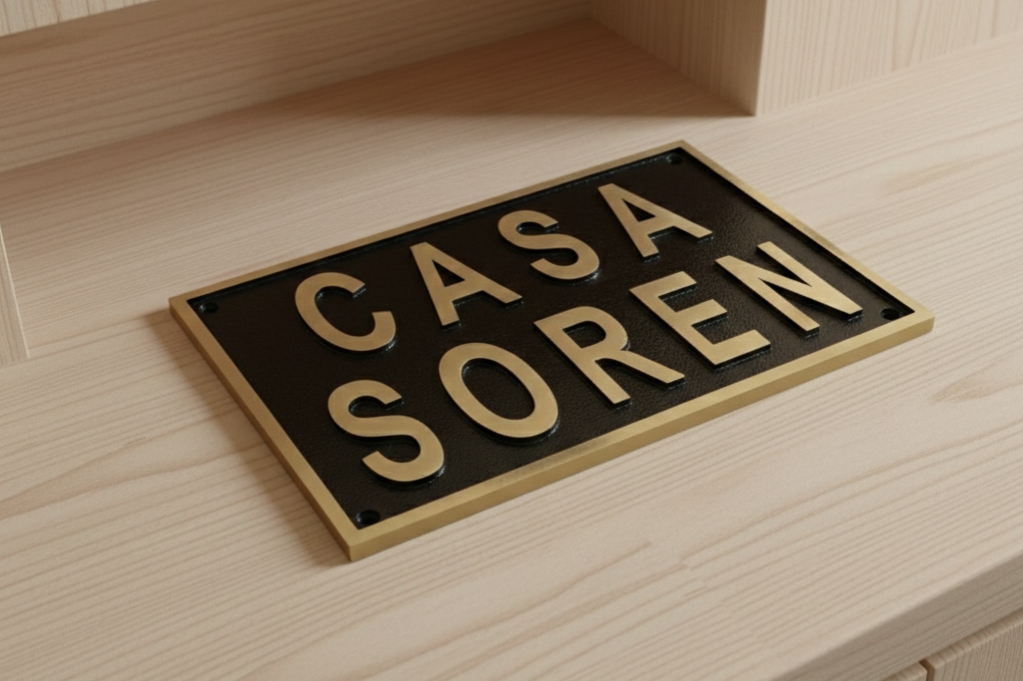 Custom Address Brass Bronze Plaque Number Sign CABBPNS11 - Image 6