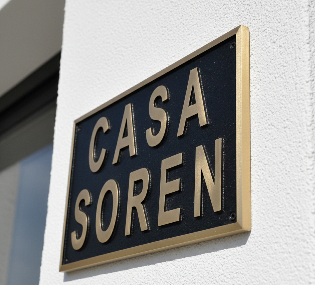 Custom Address Brass Bronze Plaque Number Sign CABBPNS11 - Image 11