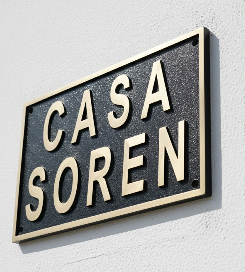 Custom Address Brass Bronze Plaque Number Sign CABBPNS11 - Image 10