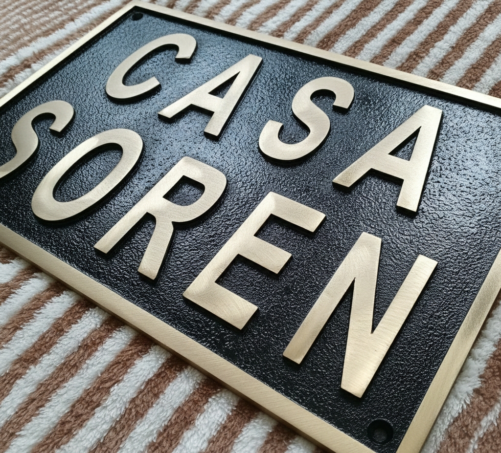 Custom Address Brass Bronze Plaque Number Sign CABBPNS11 - Image 9