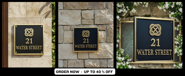 Custom Address Brass Bronze Plaque Number Sign CABBPGHS0 31 - Image 3