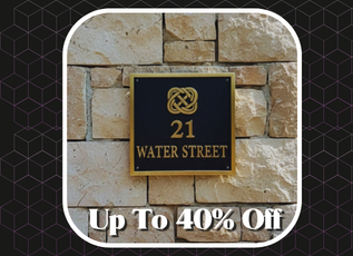 Custom Address Brass Bronze Plaque Number Sign CABBPGHS0 31 - Image 6